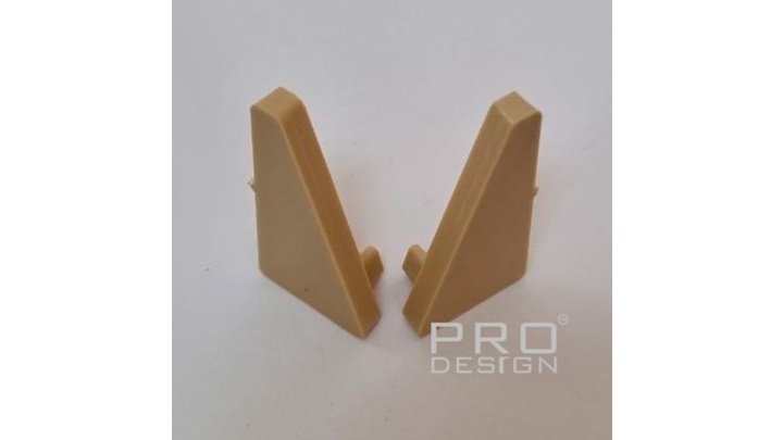 Комплект заглушек плинтуса Pro Design 570 шампань