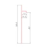 Плинтус скрытого монтажа Pro Design 323 (не анод. алюминий)