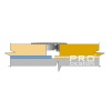 Порог алюминиевый Pro Design Doorstep 571 Шампань анодированный