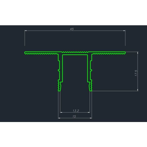 Декоративный стеновой профиль Pro Design 534 Белый