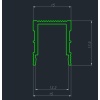 Декоративный стеновой профиль Pro Design 536 Белый