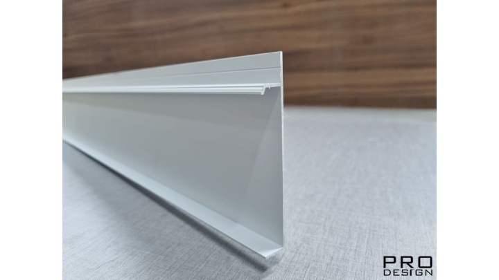 Плинтус скрытого монтажа Pro Design Universal 235 (анод. алюминий)