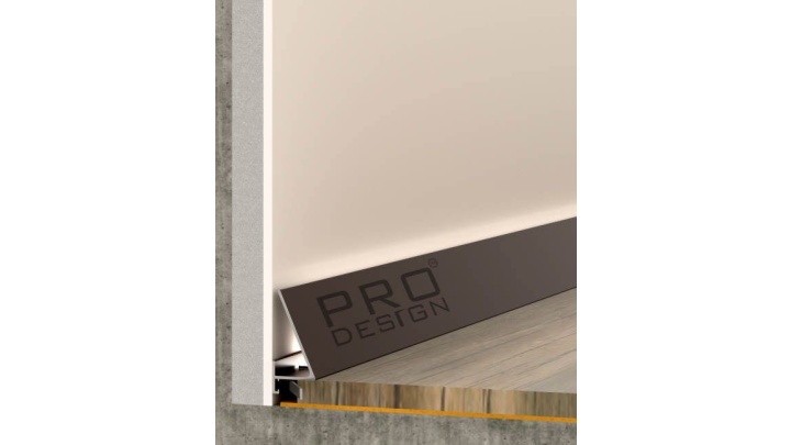 Плинтус Pro Design Corner 570 Анодированный коньяк