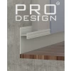 Теневой плинтус скрытого монтажа Pro Design 380 Анодированный