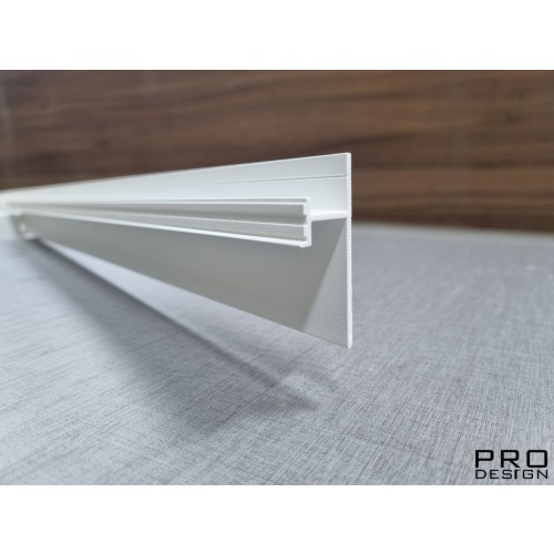 Теневой плинтус скрытого монтажа Pro Design 380 Белый