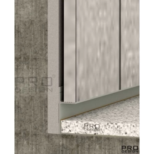 Теневой плинтус скрытого монтажа Pro Design Panel 7208 Анодированный