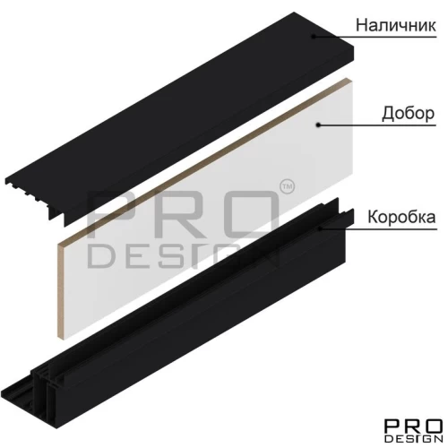 Комплект двери PRO DESIGN TELESCOPIC ЛДСП