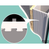 Комплект скрытой двери PRO DESIGN REVERSE EGGER (дверь-невидимка в декоре ЛДСП EGGER) внутреннего открывания