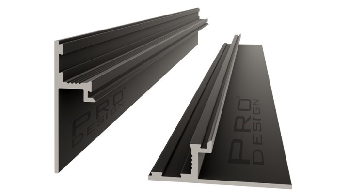 Теневой плинтус Pro Design 1269 Черный Муар RAL 9005