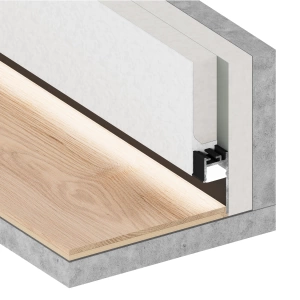 Теневой плинтус с подсветкой Progipps-L