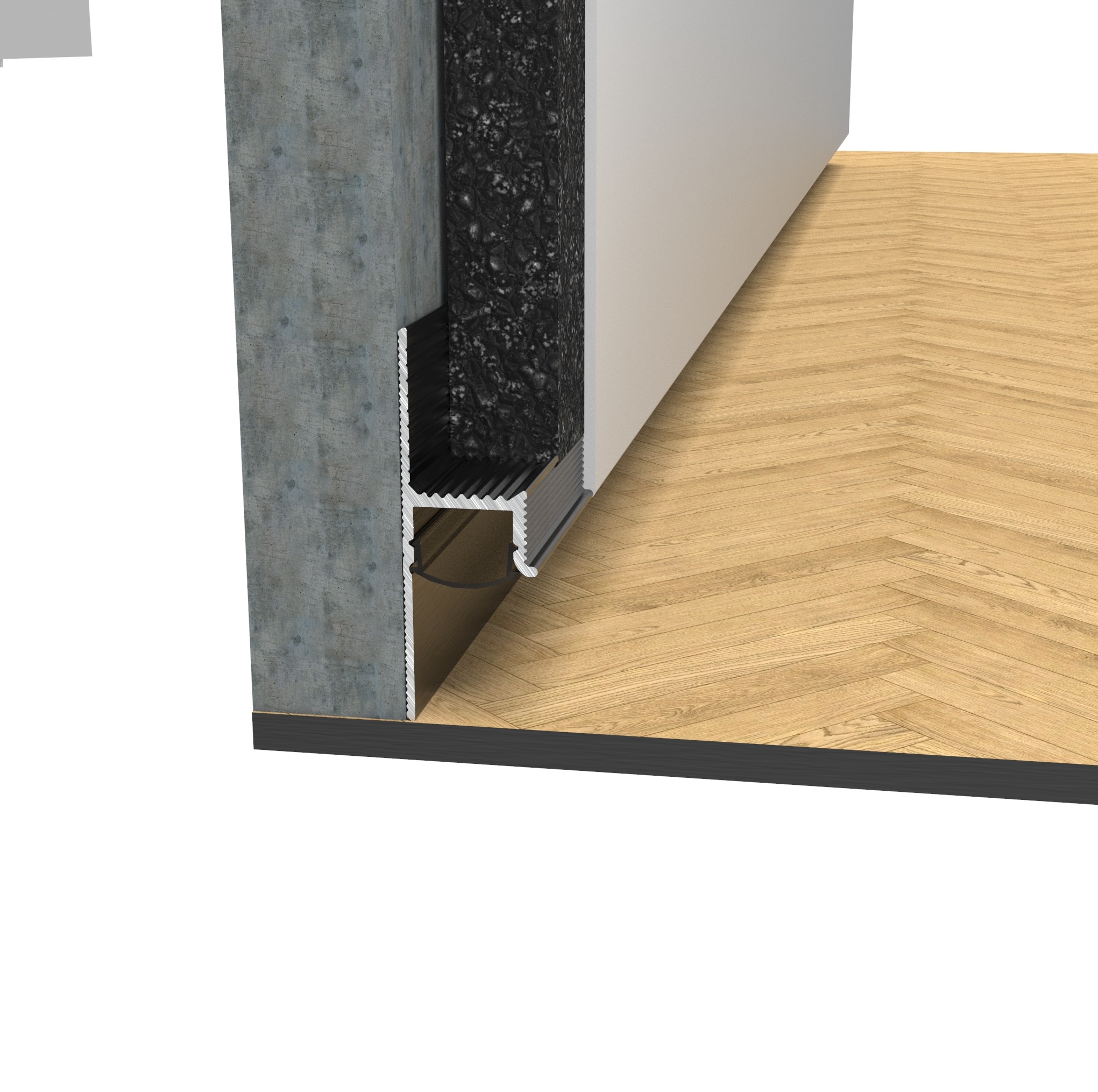 Теневой плинтус с подсветкой Progipps-20L