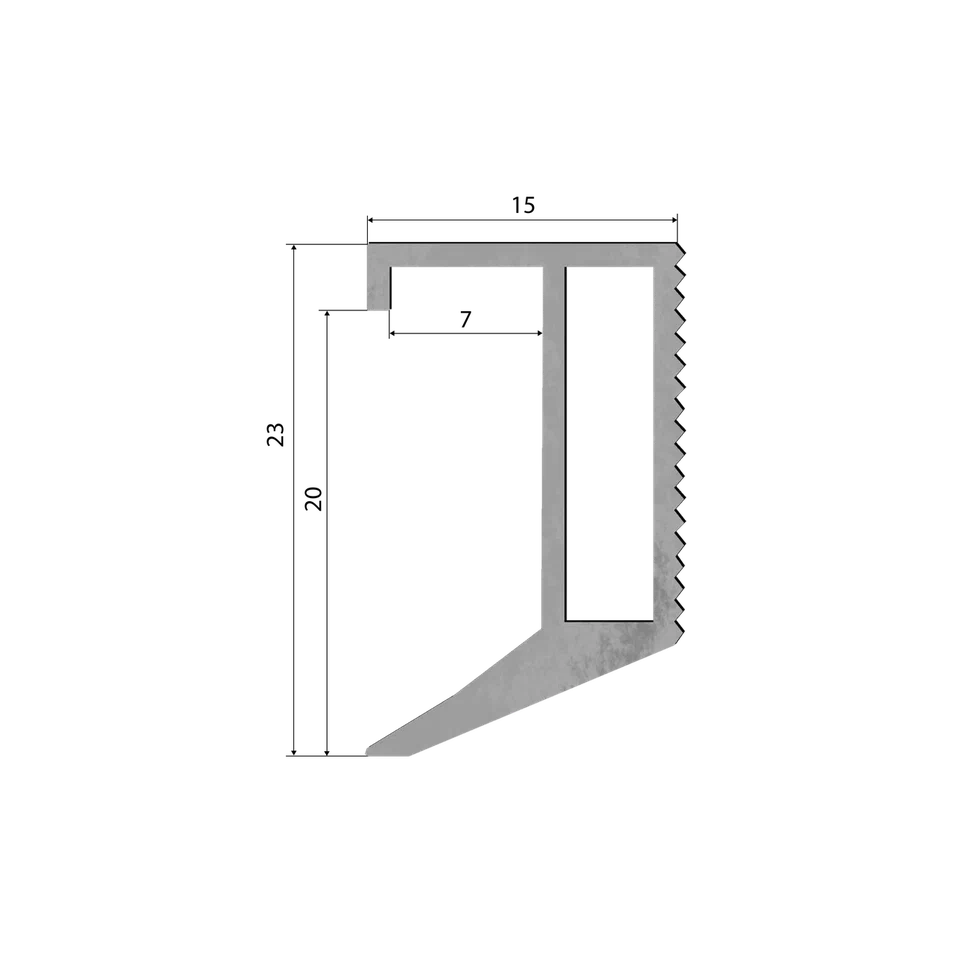 Теневой плинтус ПП-05. Длина 2 м.п. — изображение 4